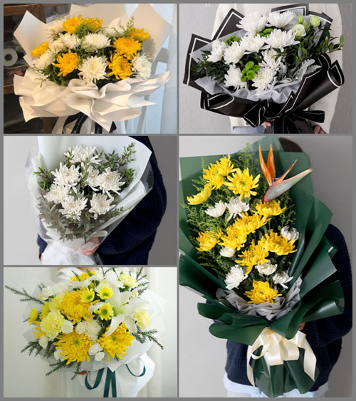 广东江门市鹤山市鹤城镇白事花束代送